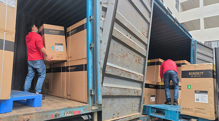 整裝待發(fā)！客戶50臺衣物烘干機裝柜完畢