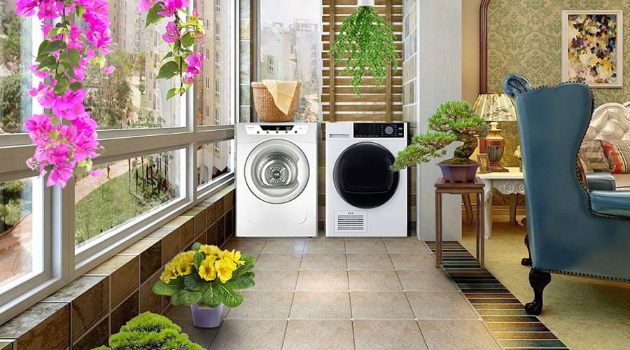 家居陽臺晾曬衣物不干怎么辦，衣物烘干機來解決！