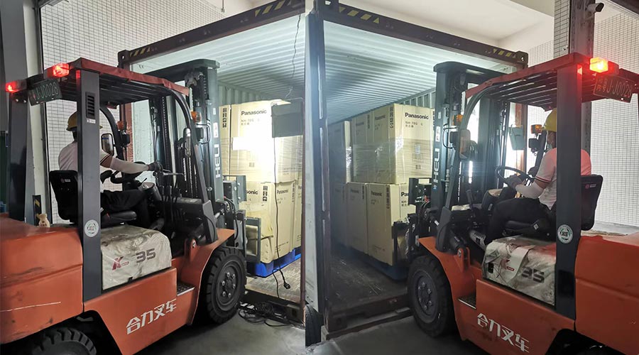 趕進(jìn)度加油干！ 迅速完成松下客戶的衣物烘干機(jī)出貨